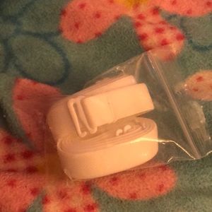 Two white bra strap replacements